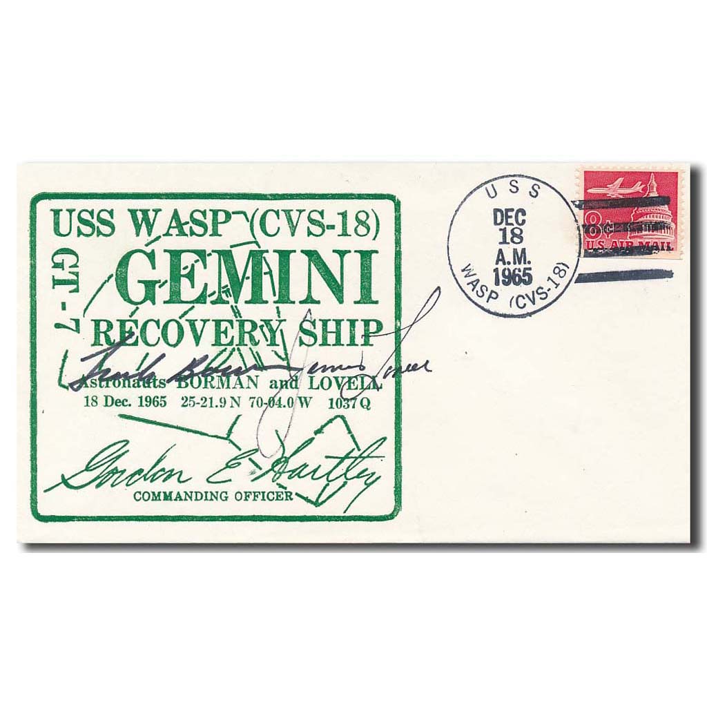 Gemini 7 Captain cover – crewsigned