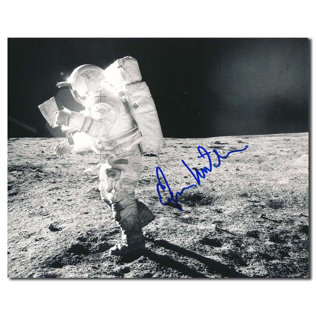 Edgar Mitchell – Apollo 14 moonwalk photo