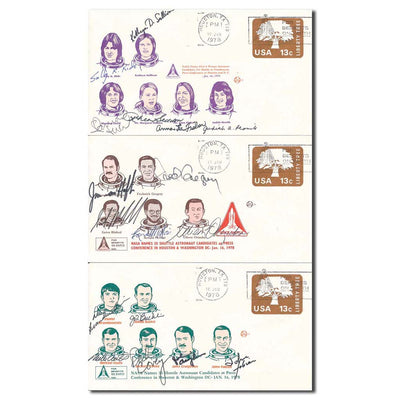 First 35 Space Shuttle astronauts  - complete set of covers