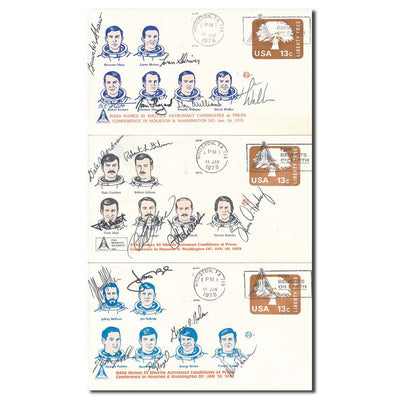 First 35 Space Shuttle astronauts  - complete set of covers