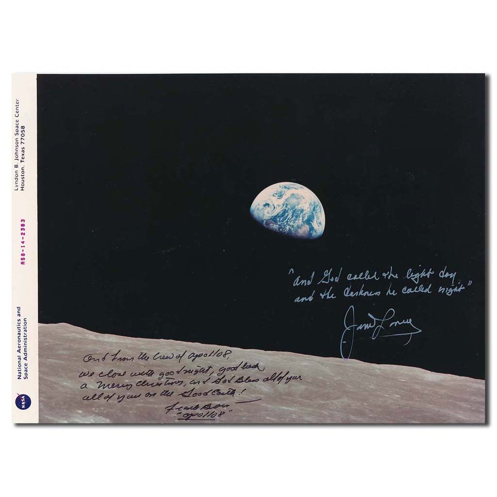 Apollo 8 earthrise – Lovell + Borman quotes