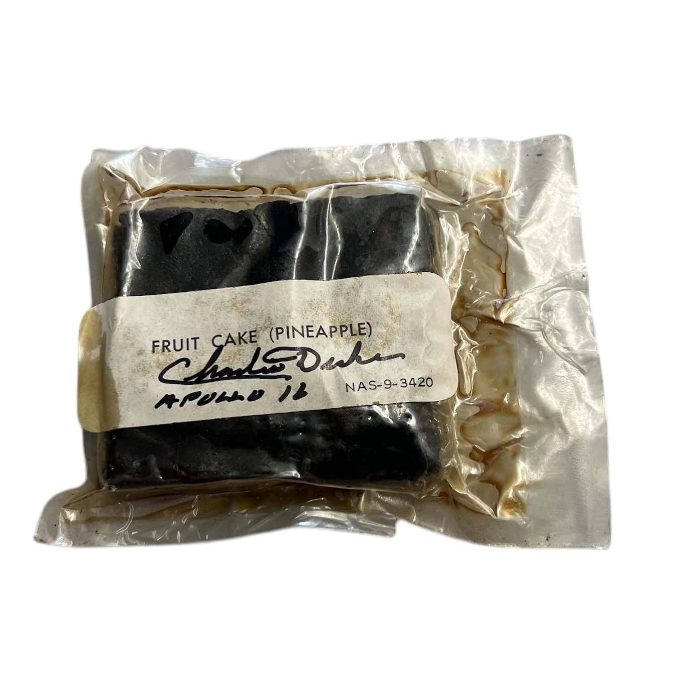 Apollo space food „Fruit cake“ – Charlie Duke