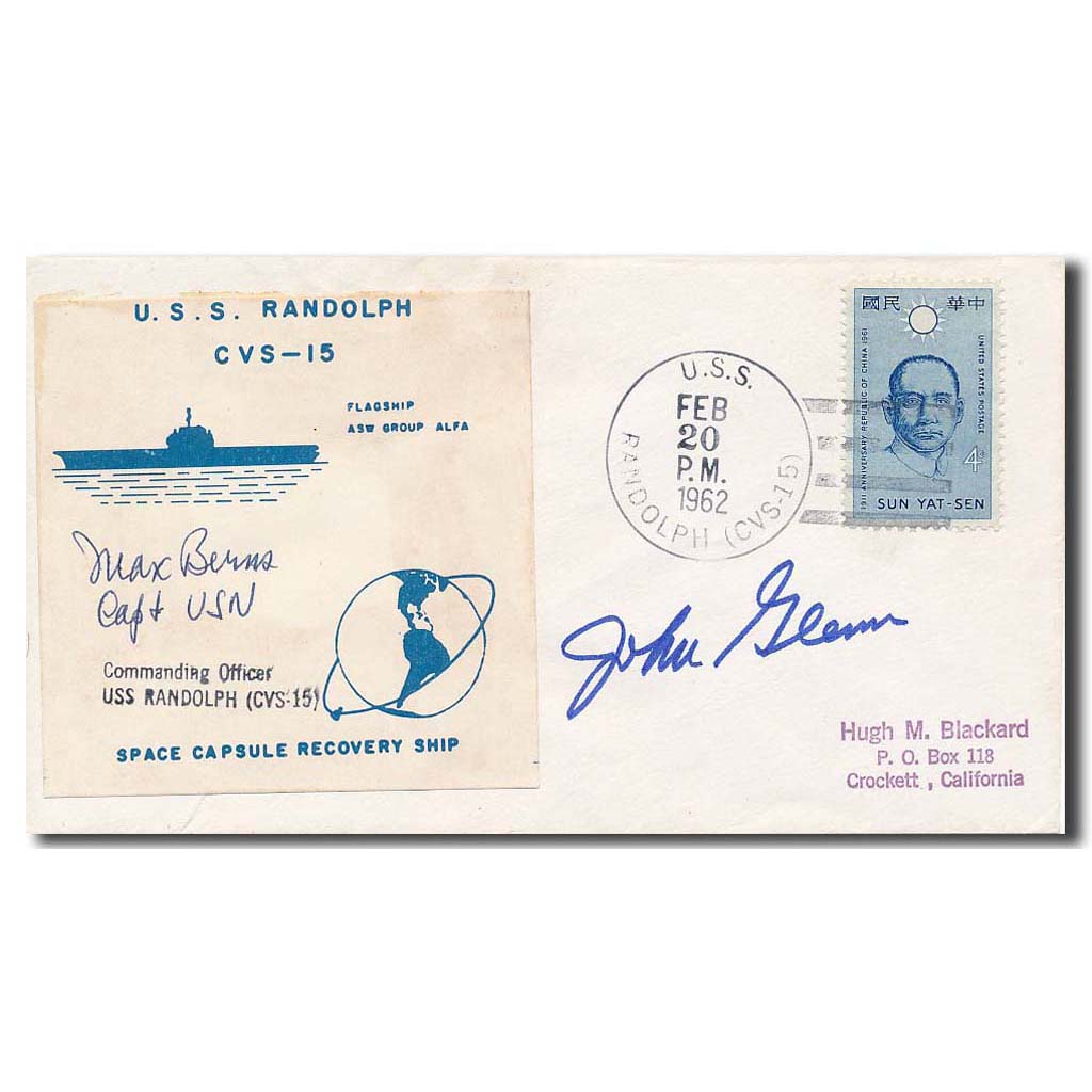 John Glenn – USS Randolph Captain recovery cover