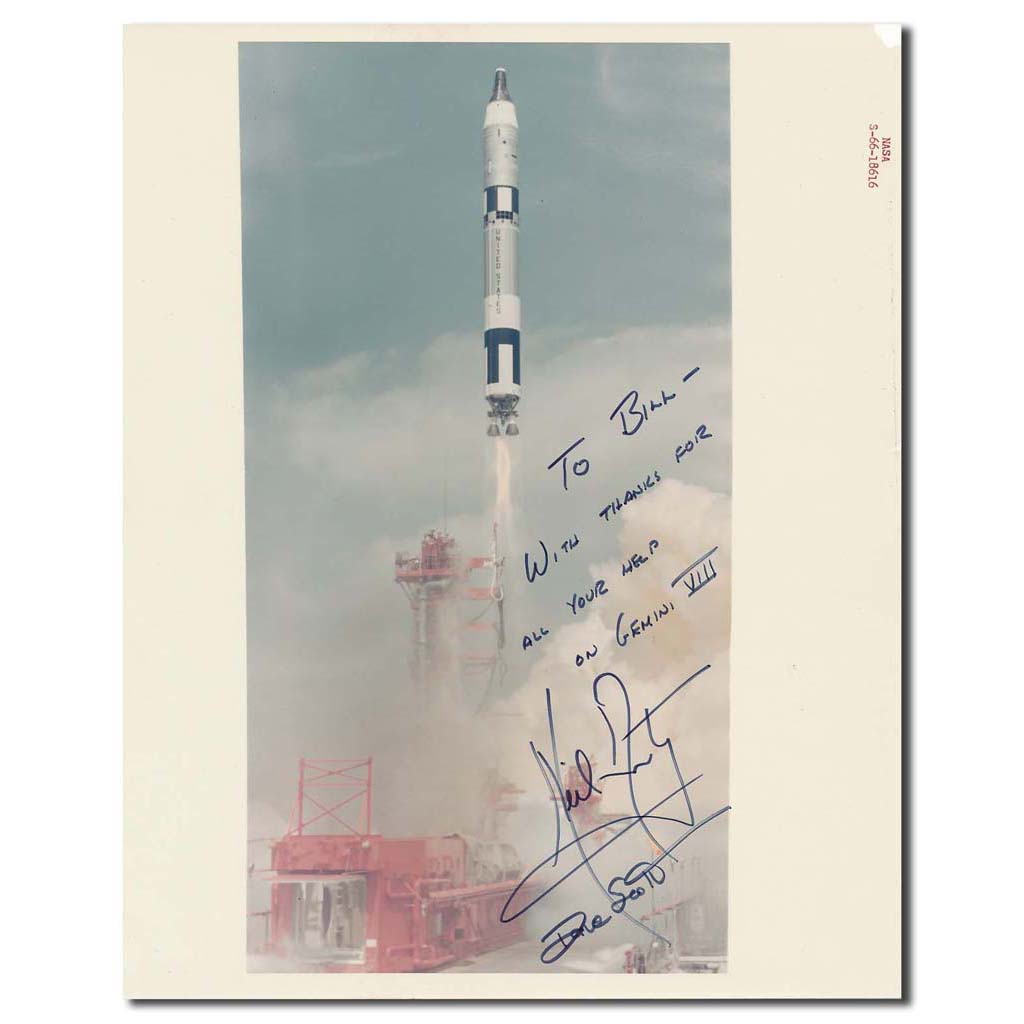 Gemini 8 – red serial launch glossy crewsigned