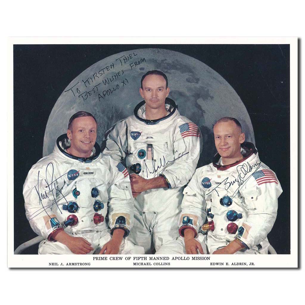 Apollo 11 NASA 8x10''crewlitho – crewsigned