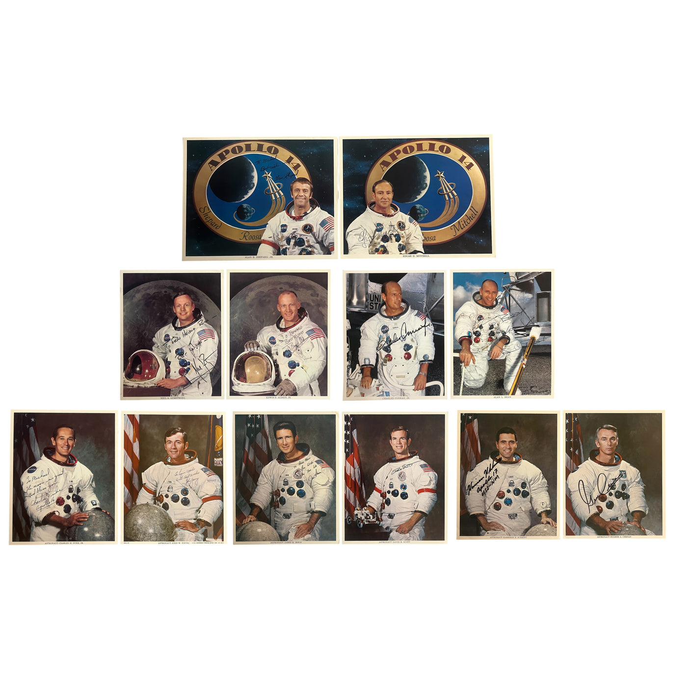 Moonwalker set – All 12 WSS NASA 8x10''litho portraits