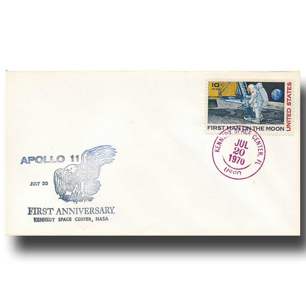 Apollo 11 - 1st anniversary NASA cachet