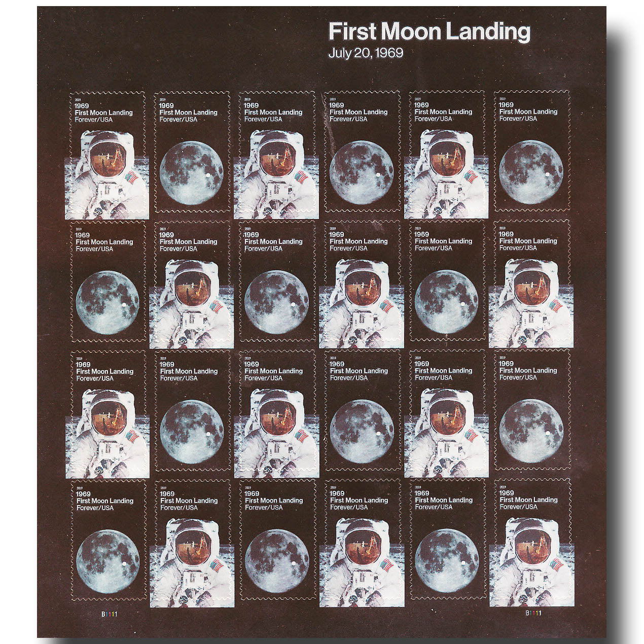 Apollo 11 - 50th anniversary USPS stampsheet