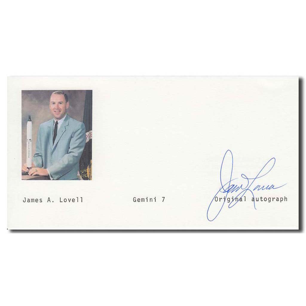 James Lovell – autograph card