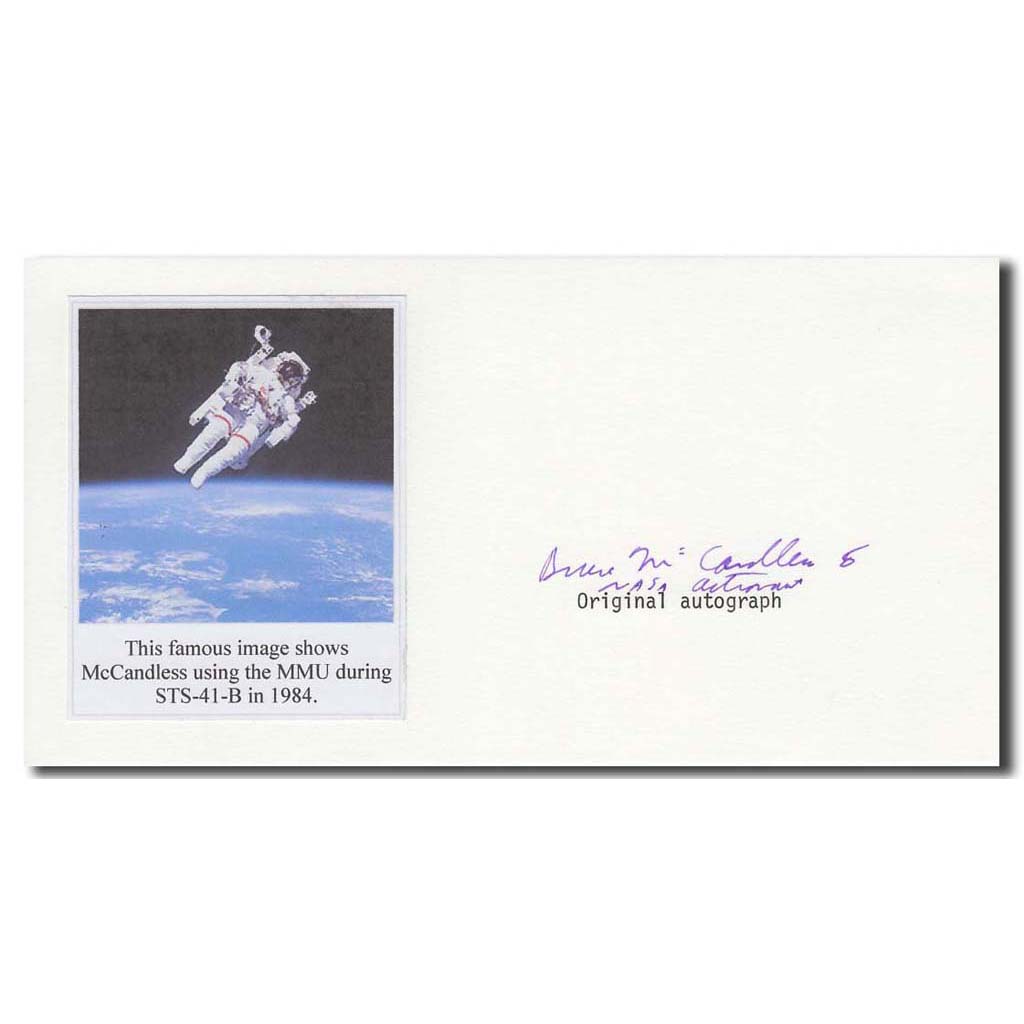 Bruce McCandless – autograph card