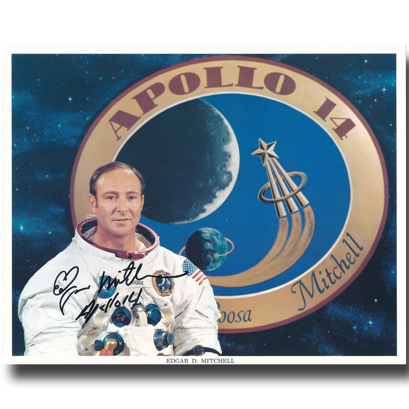 Edgar Mitchell – NASA WSS litho