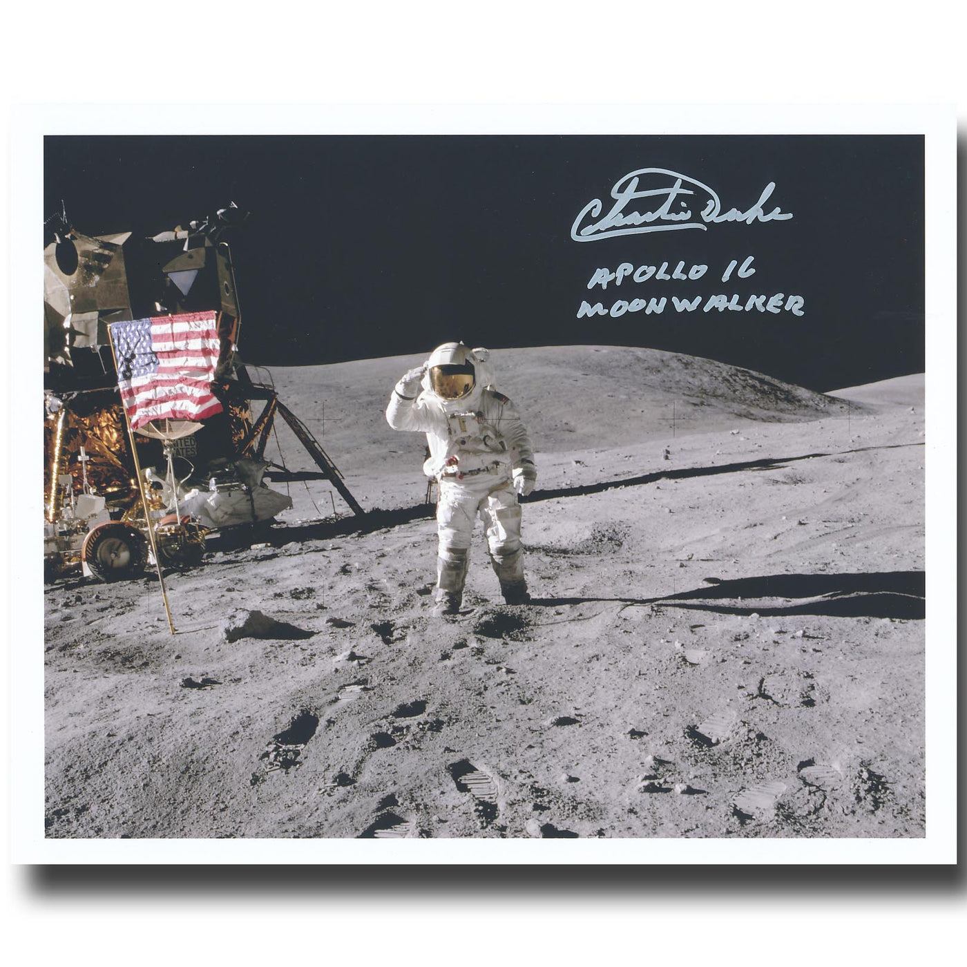 Charlie Duke – Apollo 16 salute