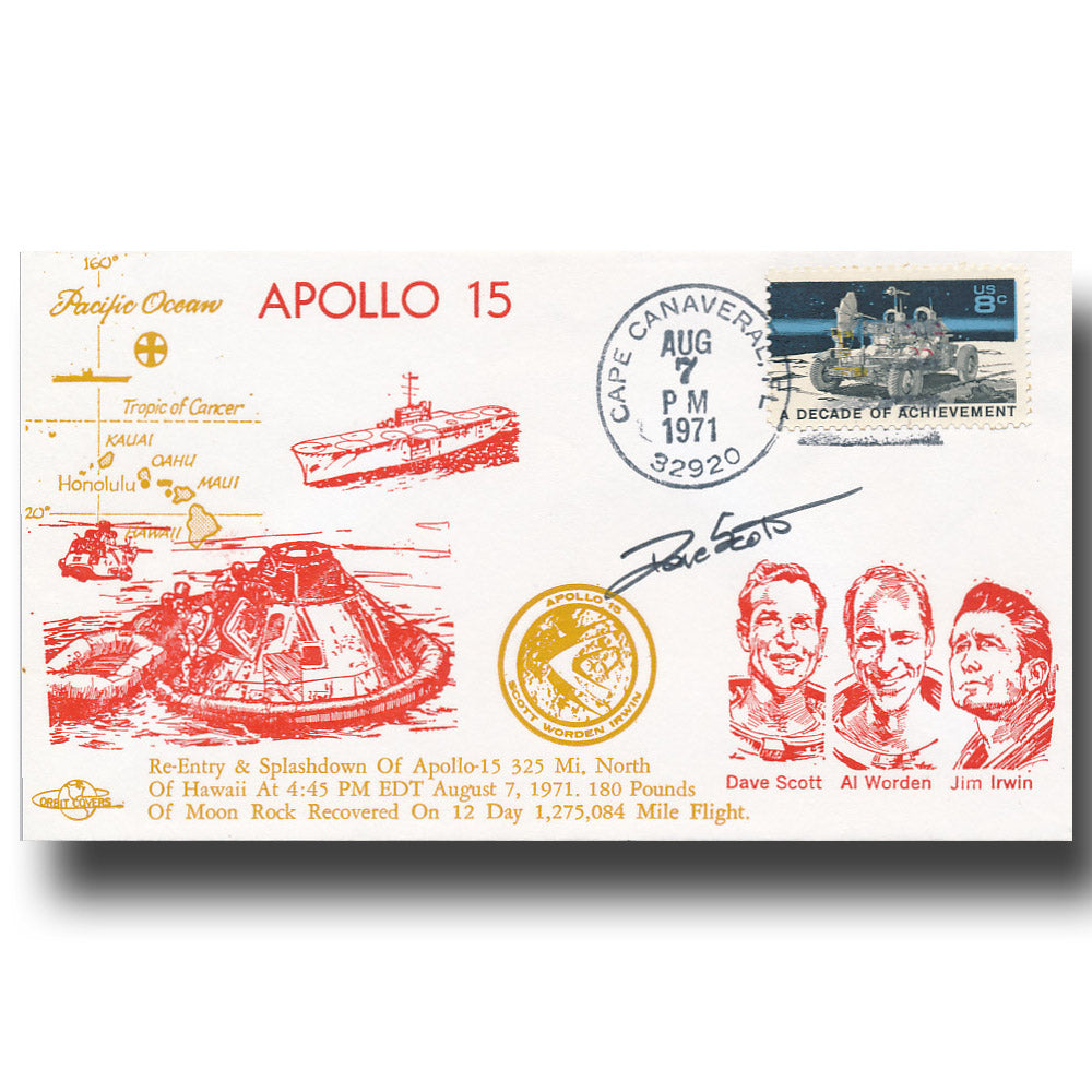 Dave Scott – Apollo 15 splashdown cover