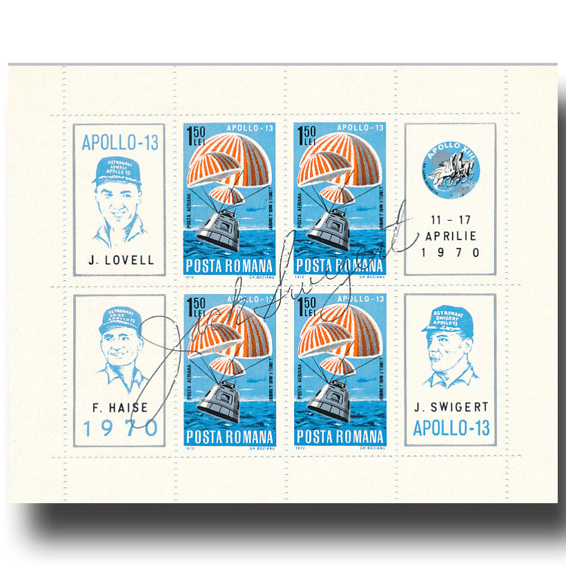 Sieger all 20 hand signed stampblocks incl. Neil Armstrong  and Jack Swigert