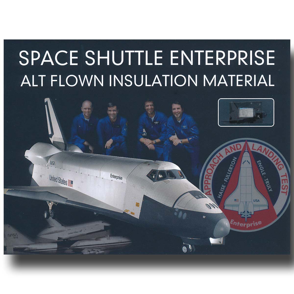 Shuttle Enterprise ALT flown insulation