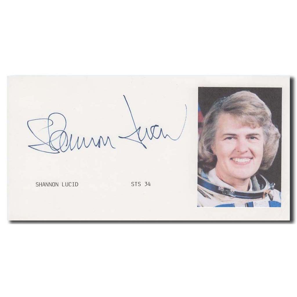 Shannon Lucid – signed card