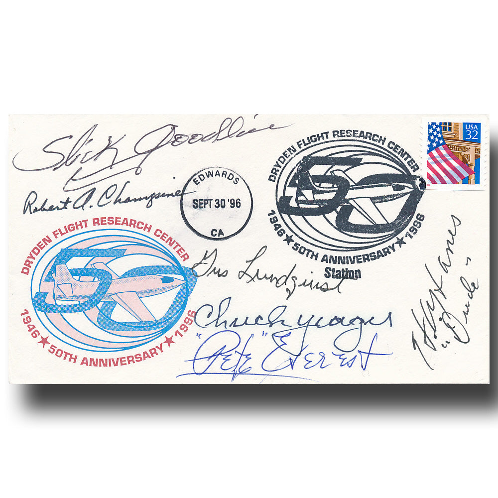 X-1 testpilots – groupsigned cover