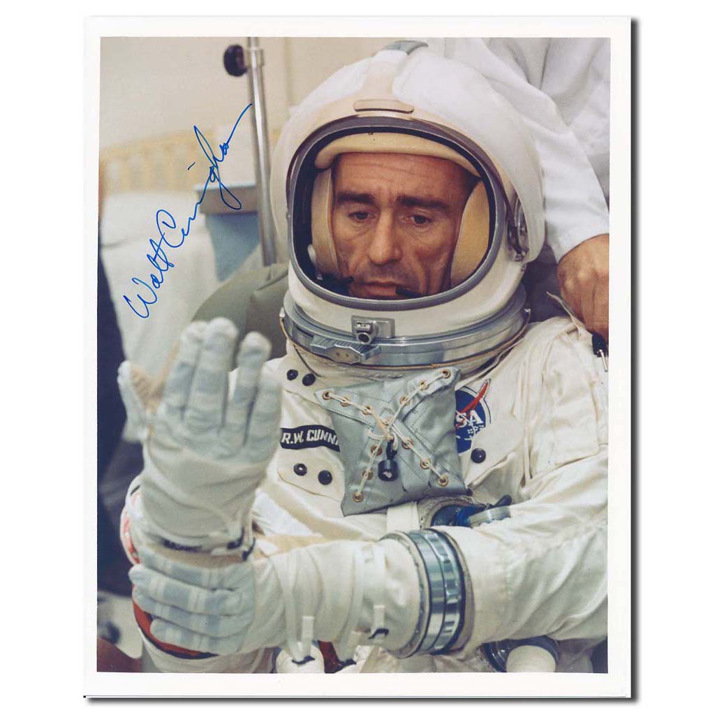 Walt Cunningham – Apollo 7 suiting up